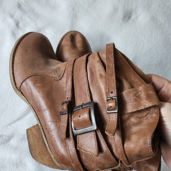 Bakers Bandit leather ankle boot western tan women's US 7 - Picture 3 of 9